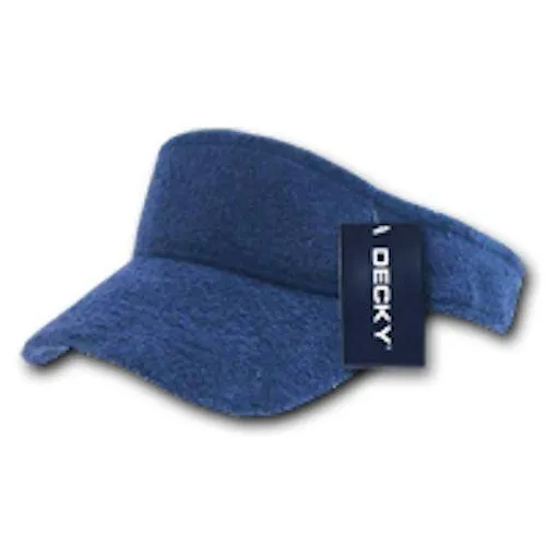 1 Dozen Decky Golf Sports Sun Visor Visors Terry Cloth Snug Fit Wholesale