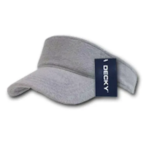 1 Dozen Decky Golf Sports Sun Visor Visors Terry Cloth Snug Fit Wholesale