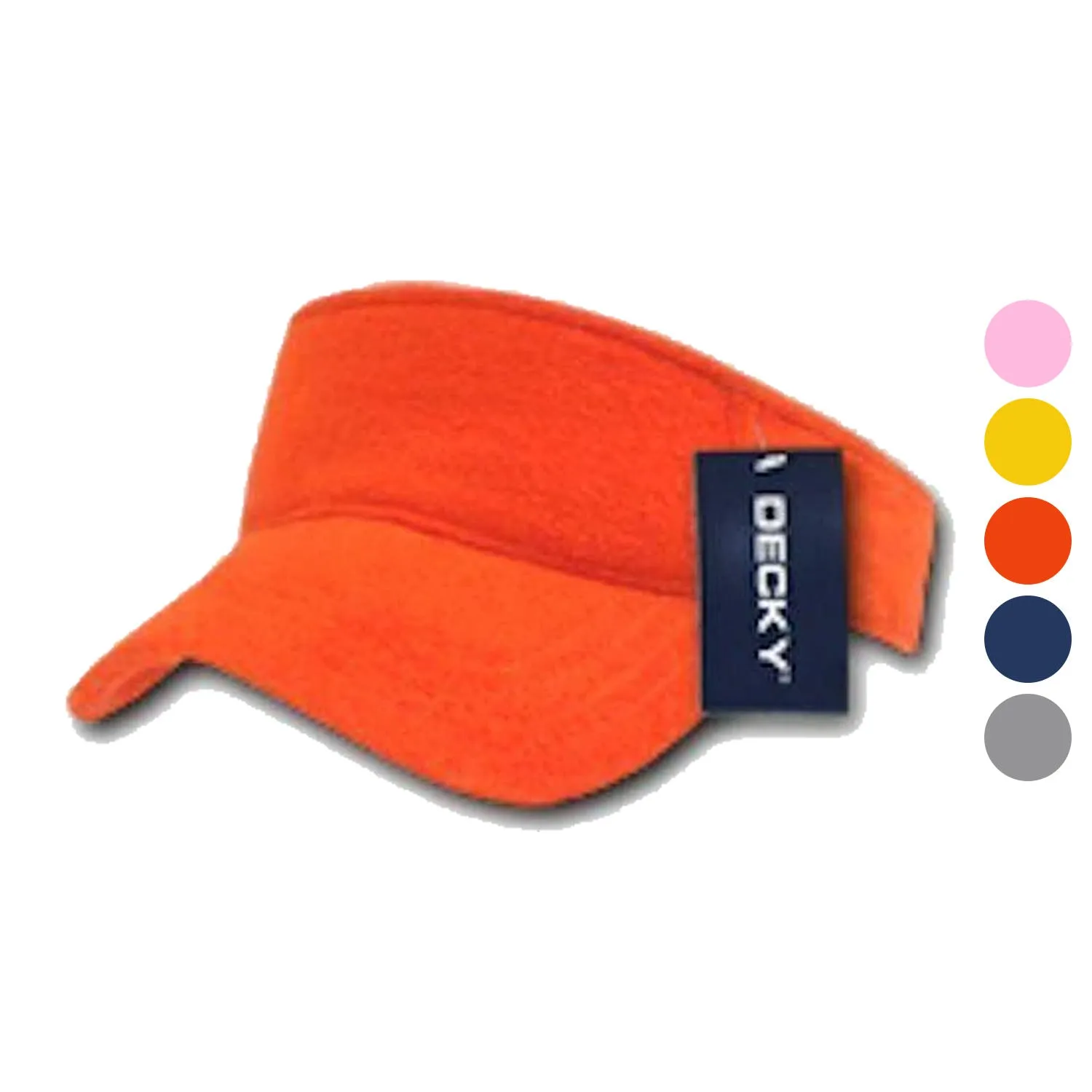 1 Dozen Decky Golf Sports Sun Visor Visors Terry Cloth Snug Fit Wholesale