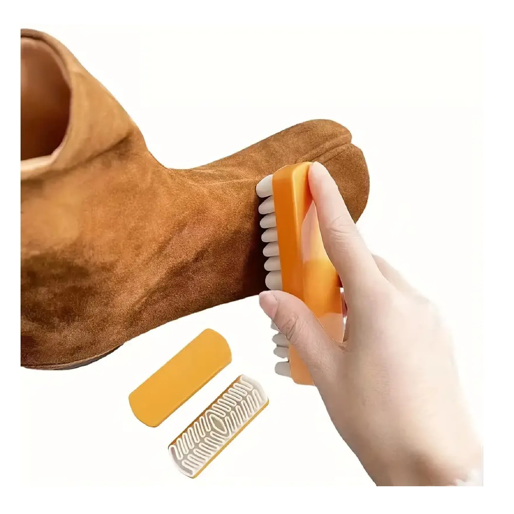 1Pc Magic Silicone Crepe Suede Leather Cleaning Brush For Shoes Suede Nubuck