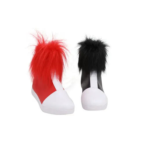 2019 Harley Quinn Boots Costume Props Halloween Carnival Party Shoes Cosplay Shoes