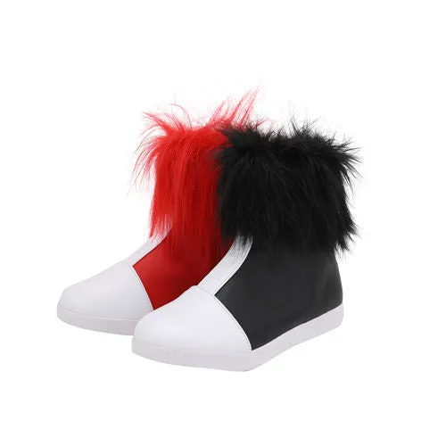 2019 Harley Quinn Boots Costume Props Halloween Carnival Party Shoes Cosplay Shoes