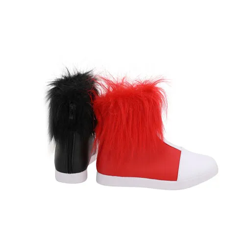 2019 Harley Quinn Boots Costume Props Halloween Carnival Party Shoes Cosplay Shoes