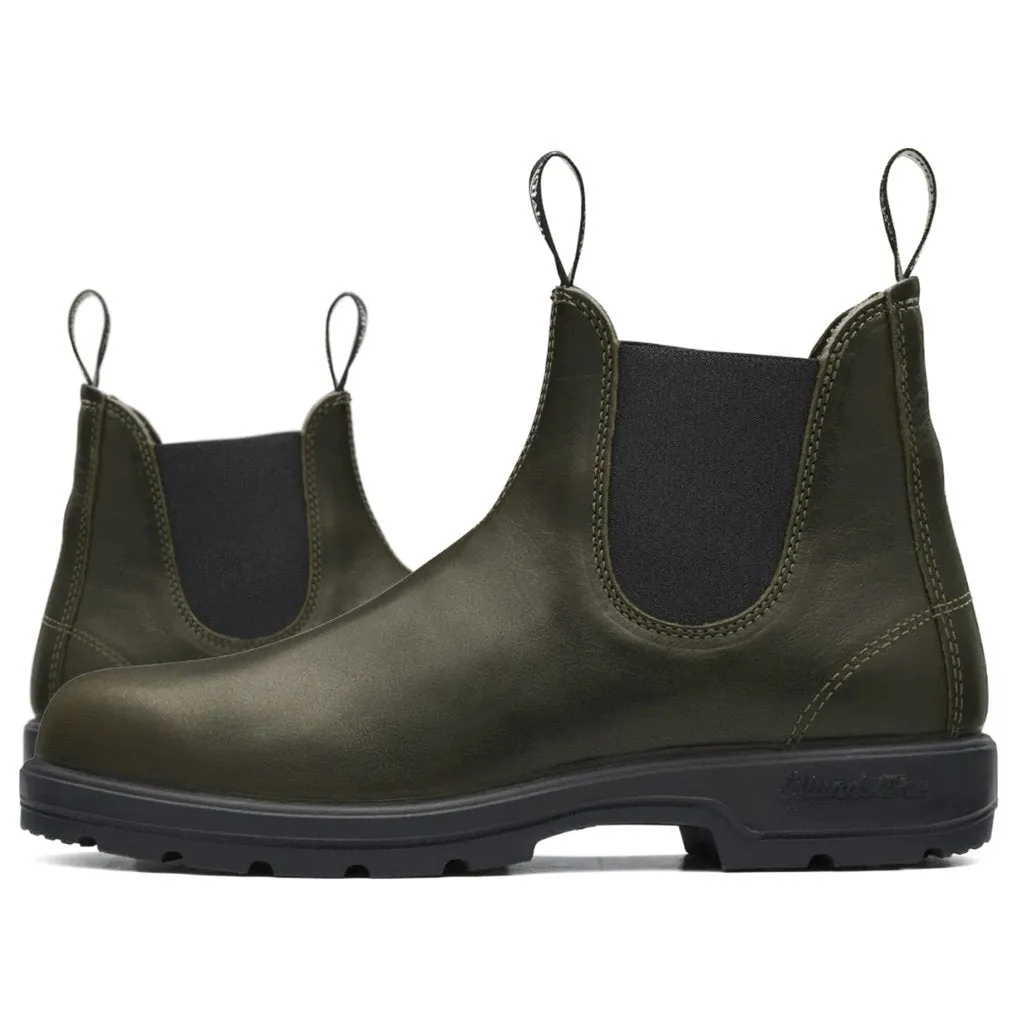 2052 Water-Resistant Leather Unisex Chelsea Boots