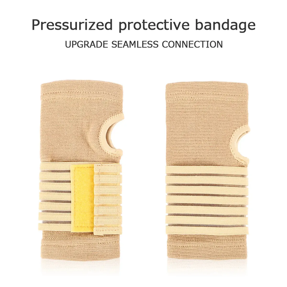 2pcs Elastic Bandage Wrist Guard Support Arthritis Sprain Band Carpal Protector Hand Brace Accessories Sports Safety Wristband