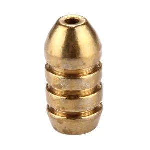 4g Threaded Copper Bullet Fishing Sinker Fishing Weights Soft lure Accessory