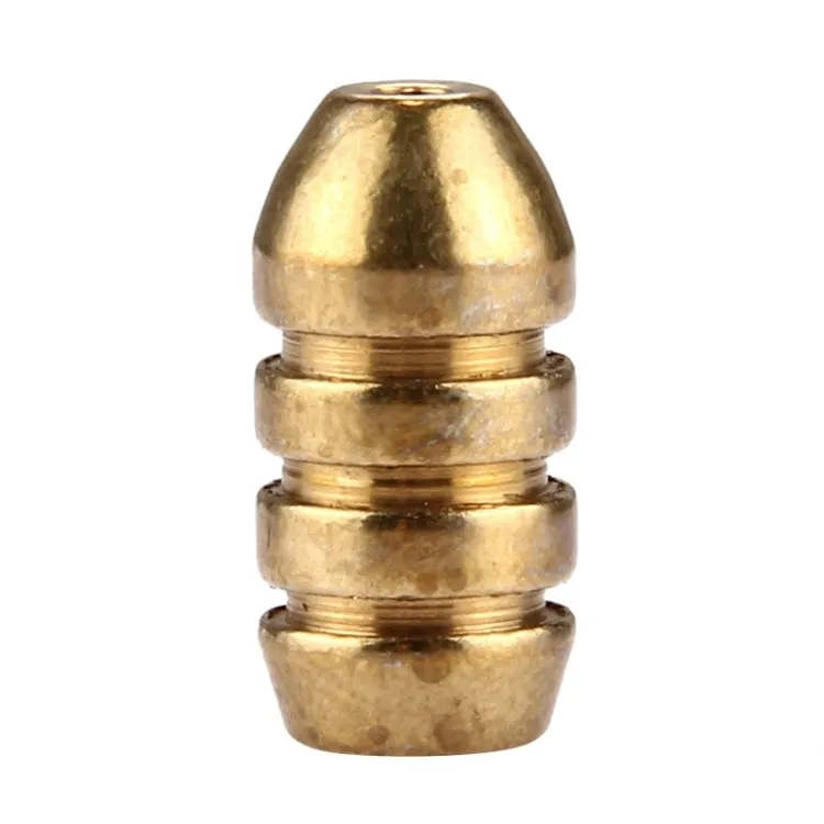 4g Threaded Copper Bullet Fishing Sinker Fishing Weights Soft lure Accessory