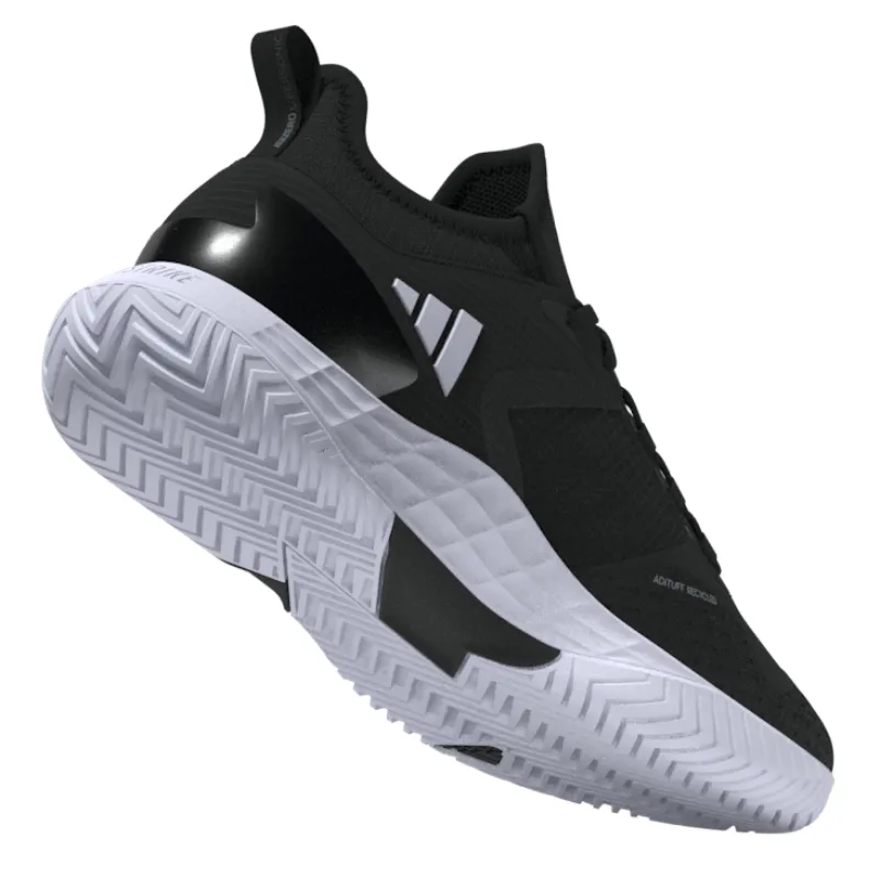 Adidas Adizero Ubersonic 4.1 Mens Tennis Shoes - Core Black / White / Grey Four