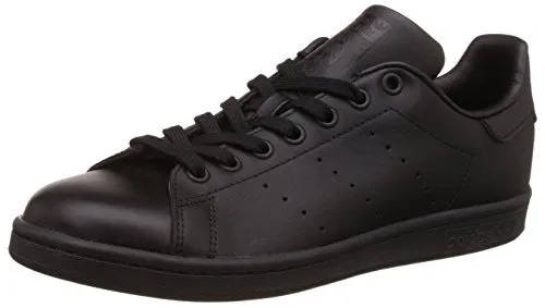 adidas Men's Originals Stan Smith Sneaker, Core Black/Black/Black, 10 M US