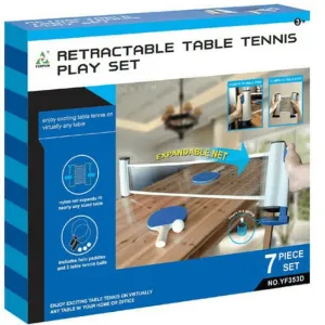 Adjustable Table Tennis Play Set | 7 Piece Set