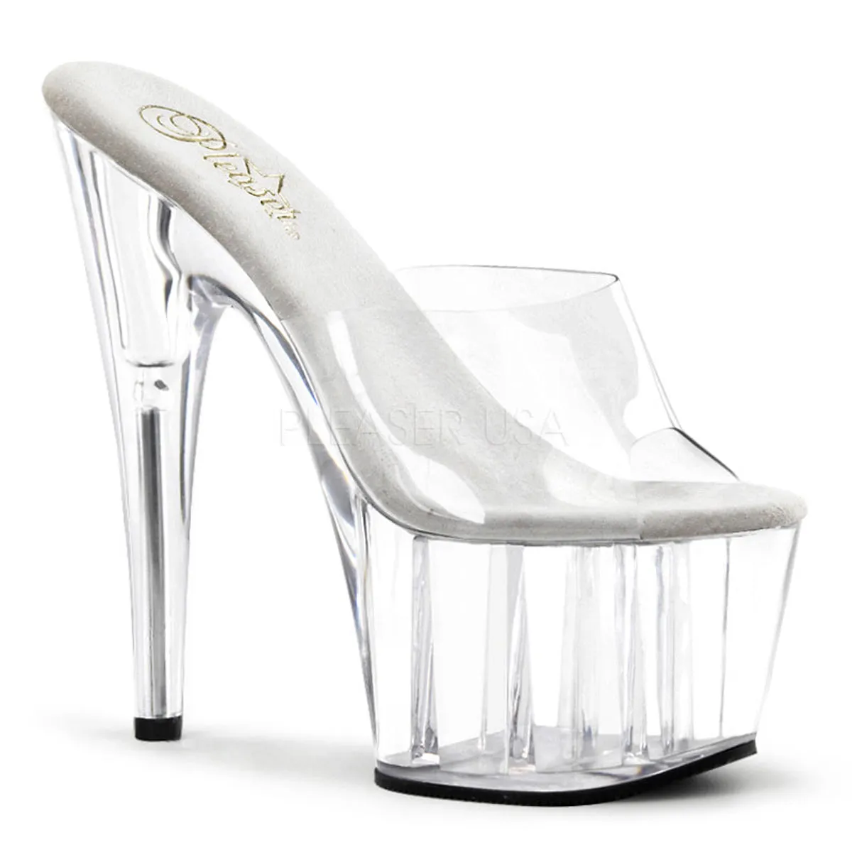 Adore-701 Clear Platform Heels