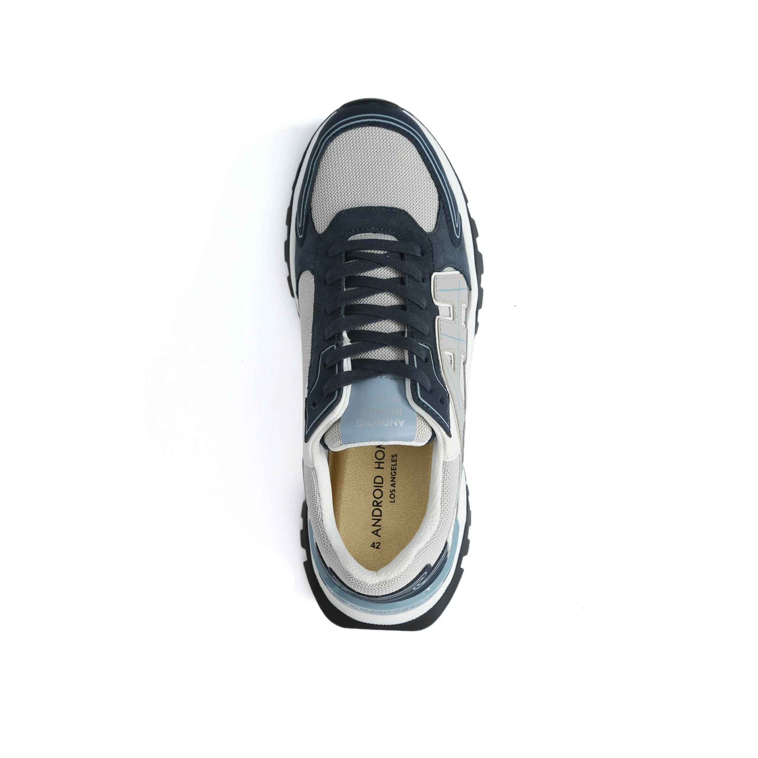 Android Homme AH One Trainer in White & Blue