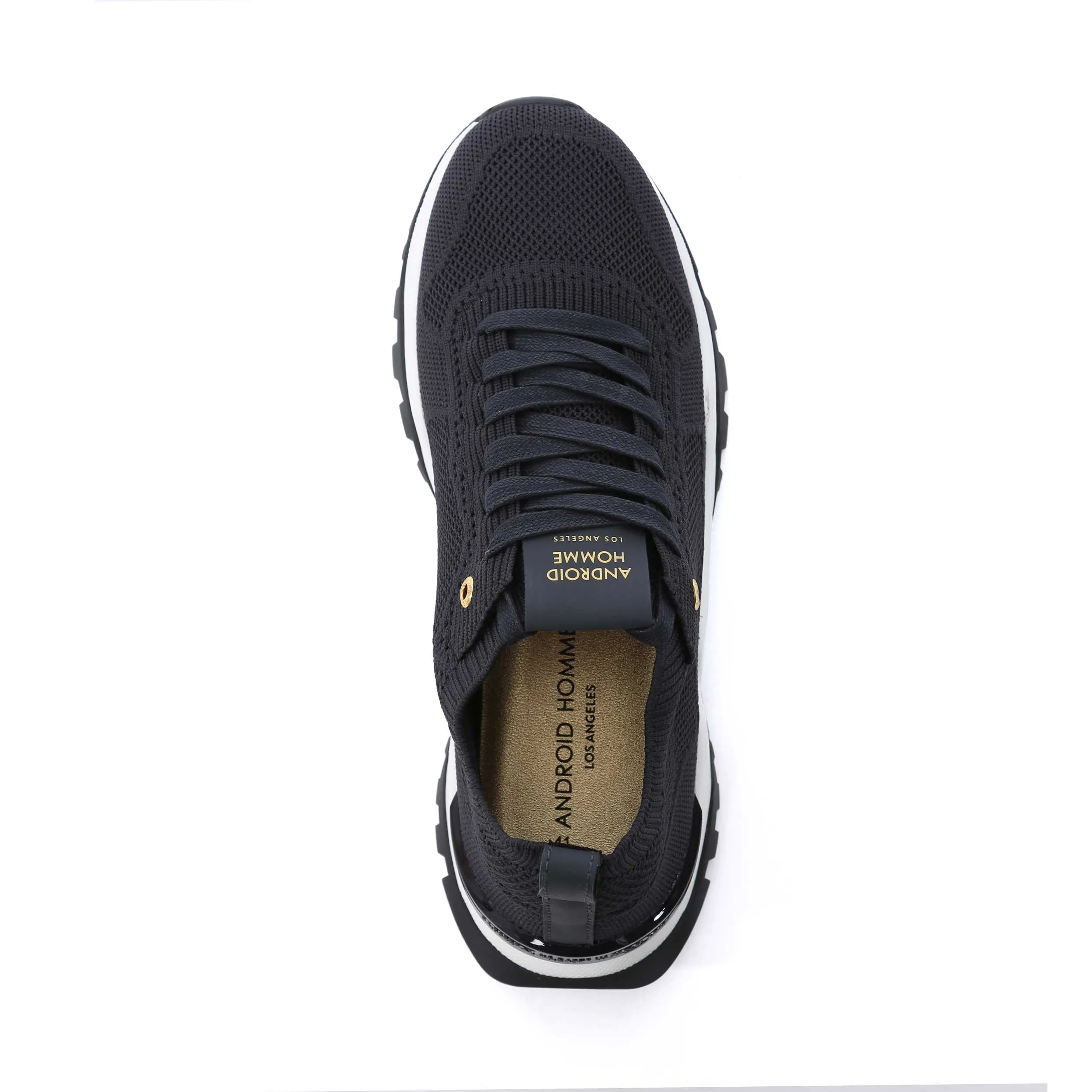 Android Homme Leo Carrillo Trainer in Navy Knit