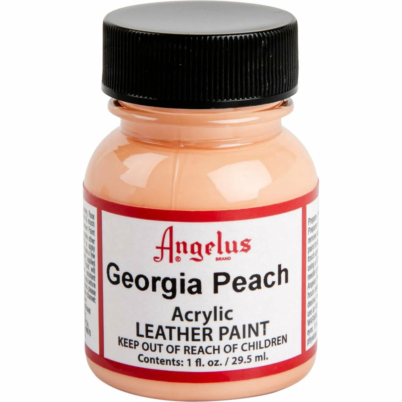 Angelus Acrylic Paint Georgia Peach #266 29Ml Use On Leather, Vinyl Or Fabric