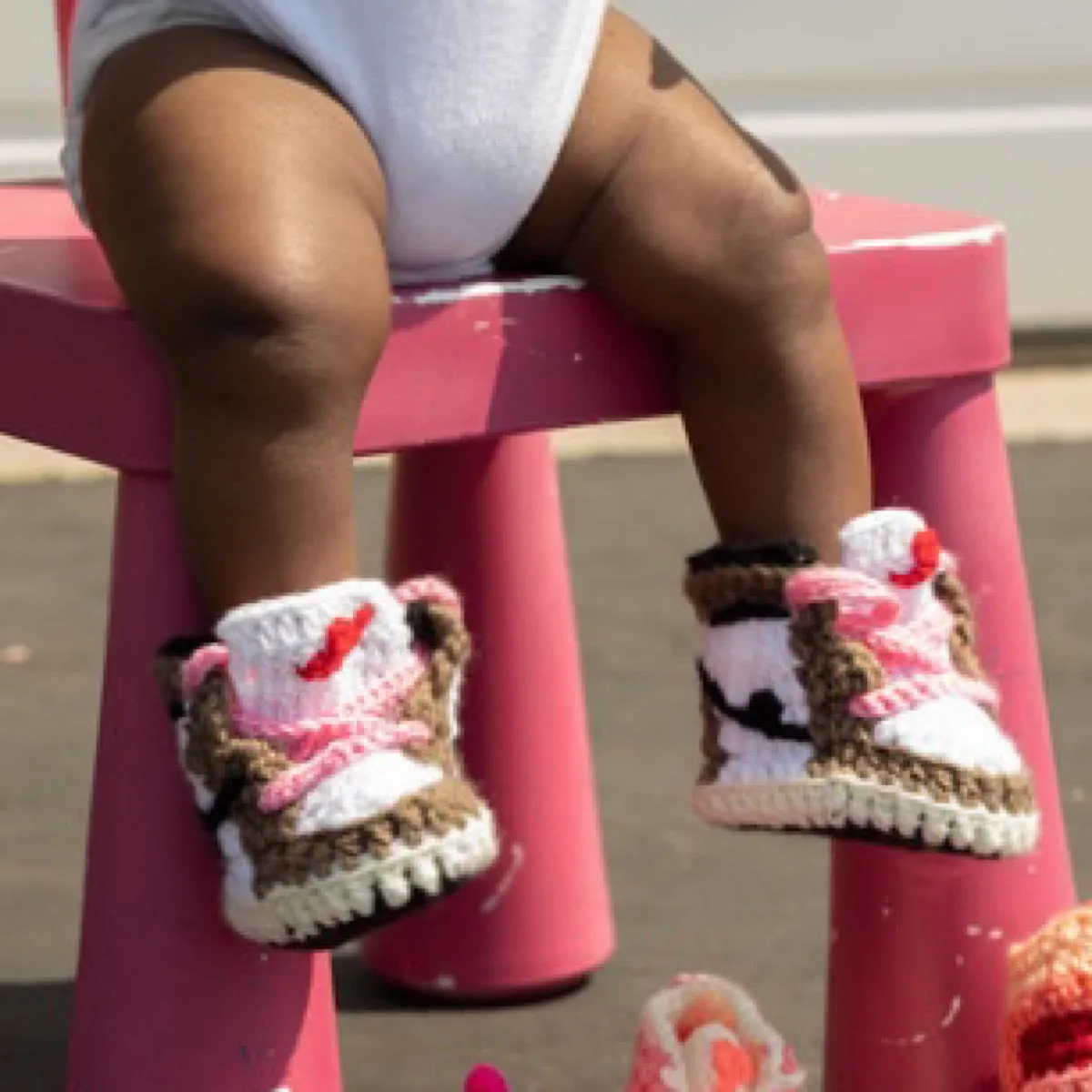 Baby Crochet IB-1 C-Jack (Soft felt non-slip bottom & Shoe Box)