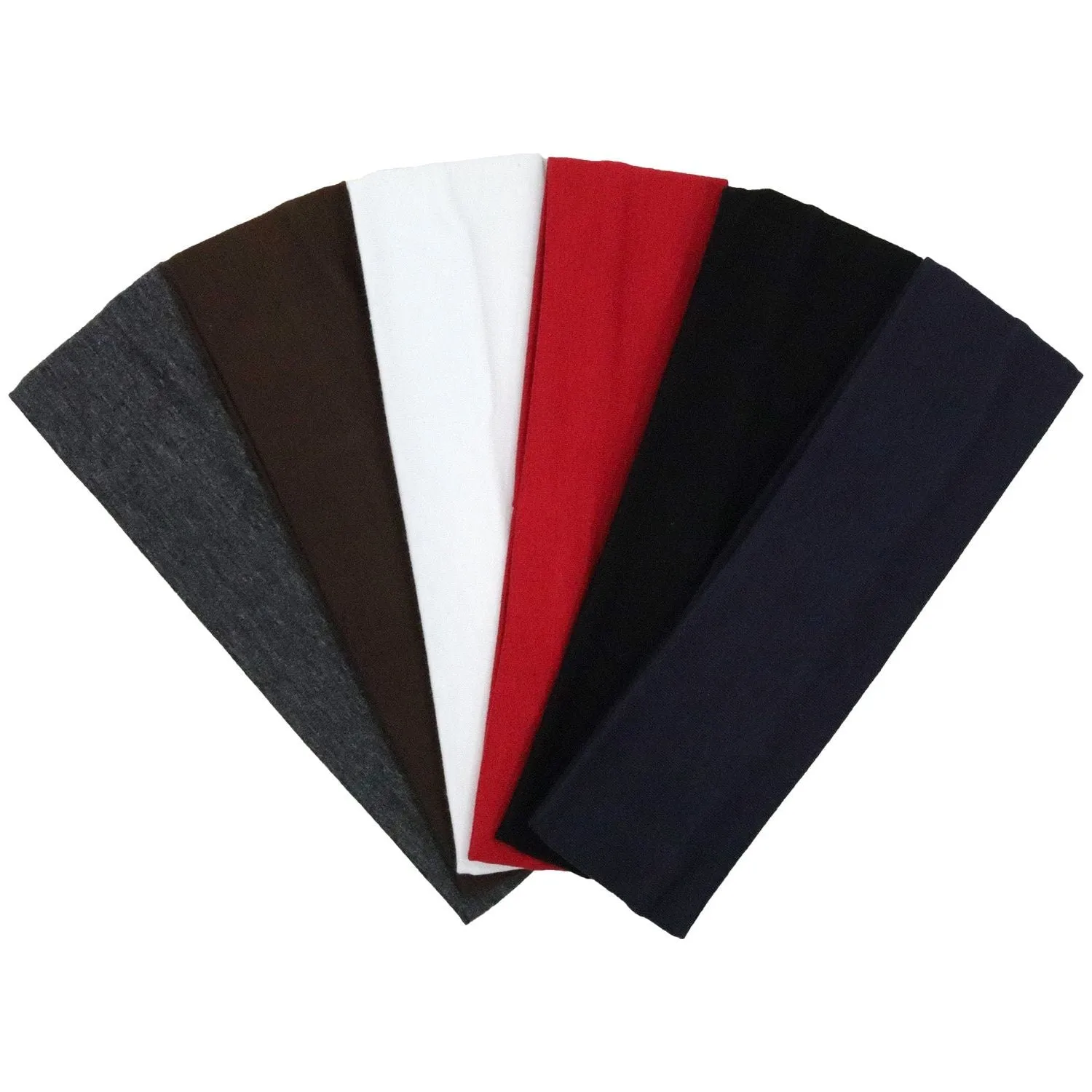 Basic Cotton Headbands - 6 Pack