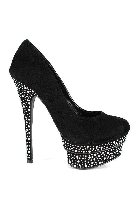 Black Pumps - Pearl