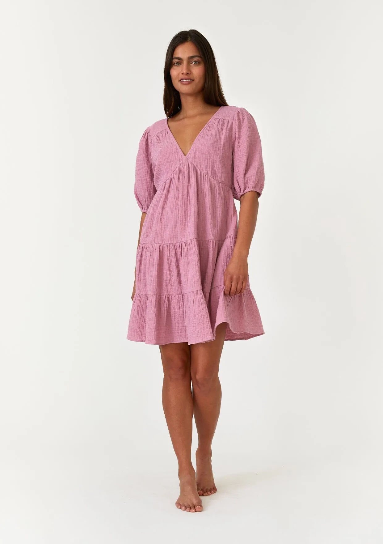 Blaire Puff Sleeve Mini Dress