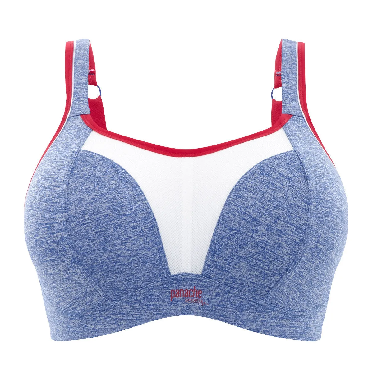 Blue Marl Sports Bra Non-Wired - Panache