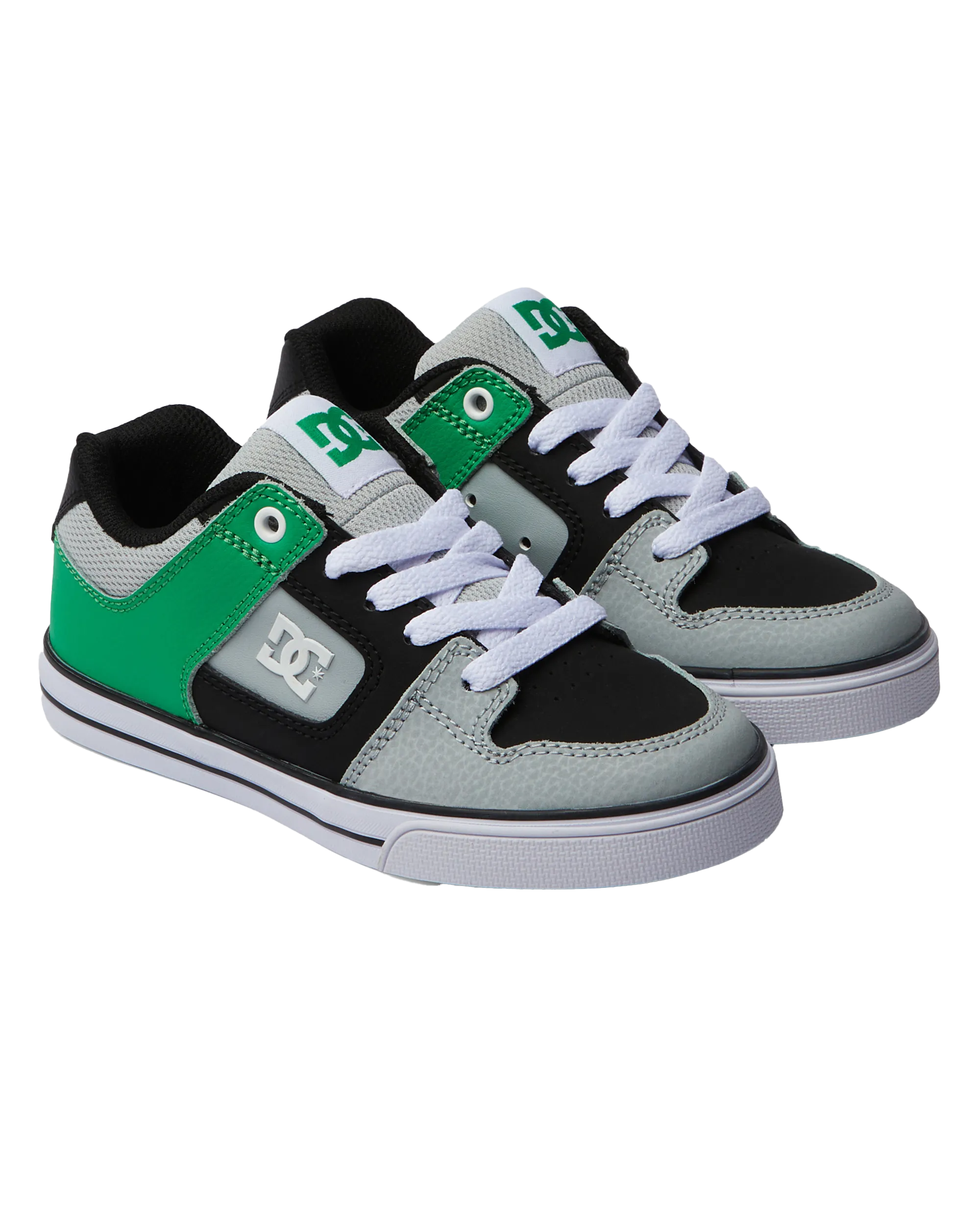 Boys Pure Shoes in Black & Kelly Green