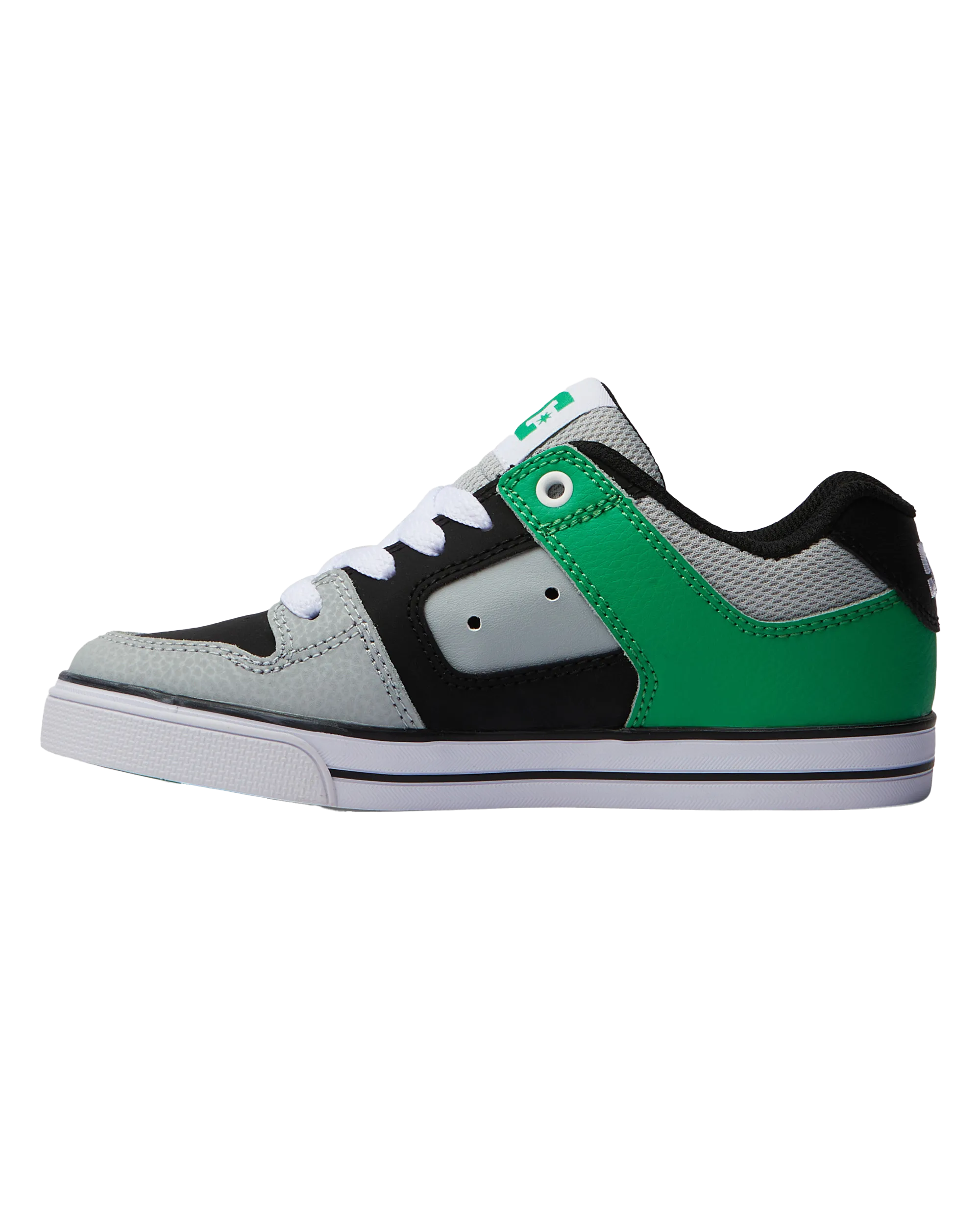 Boys Pure Shoes in Black & Kelly Green