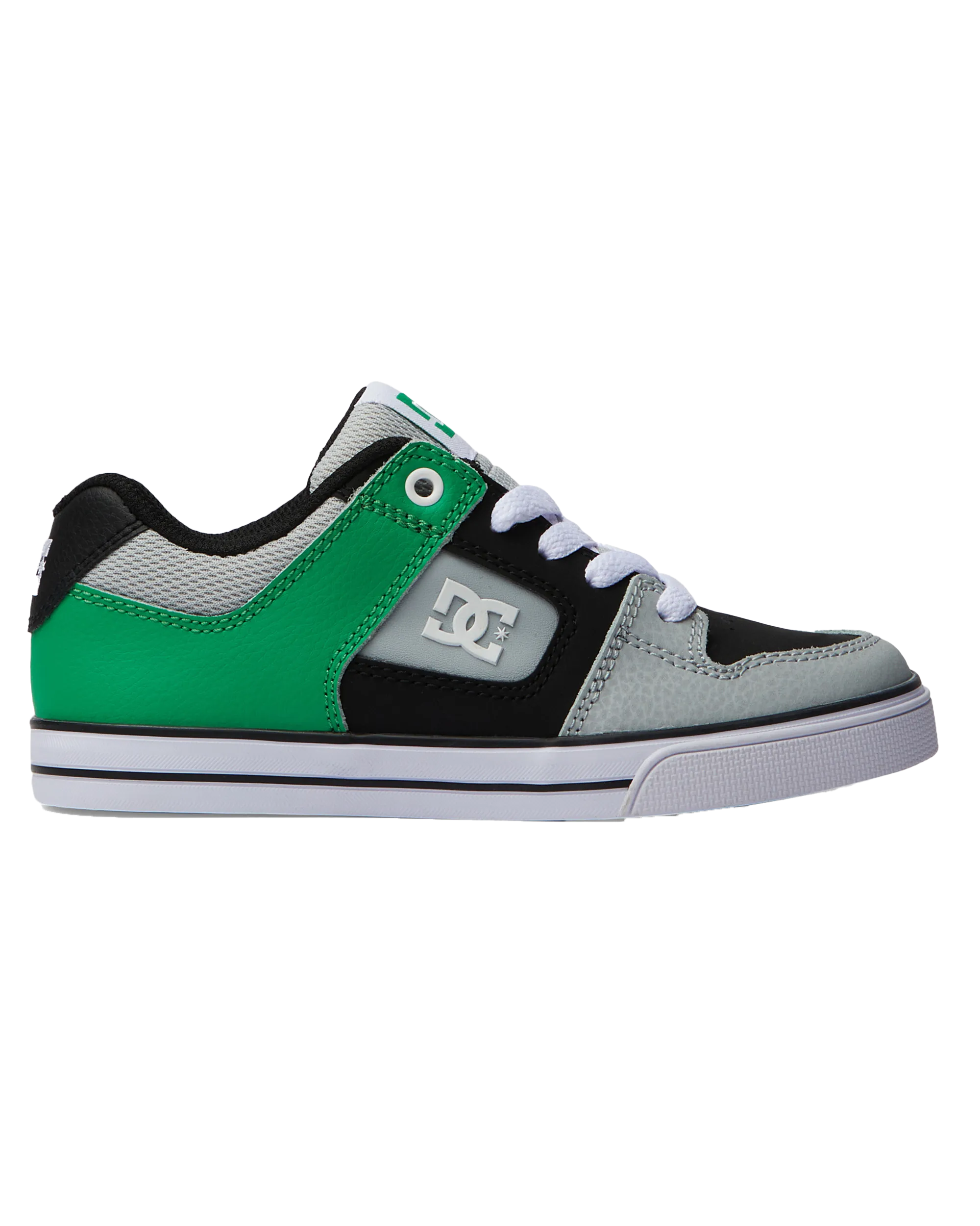 Boys Pure Shoes in Black & Kelly Green