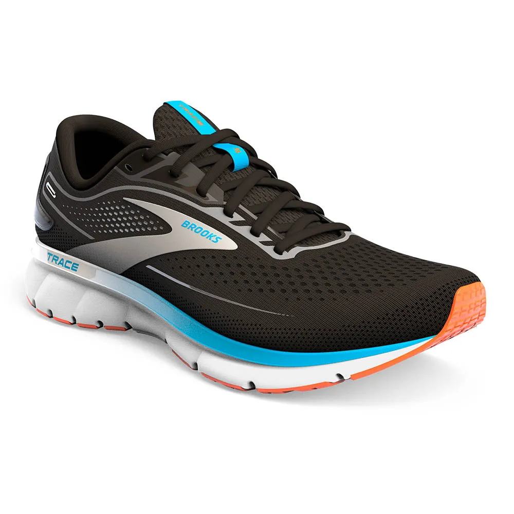 Brooks Trace 2 (Mens) - Black/Hawaiian Orange/Orange