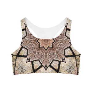 Brown Mandala - Inovax Seamless Sports Bra