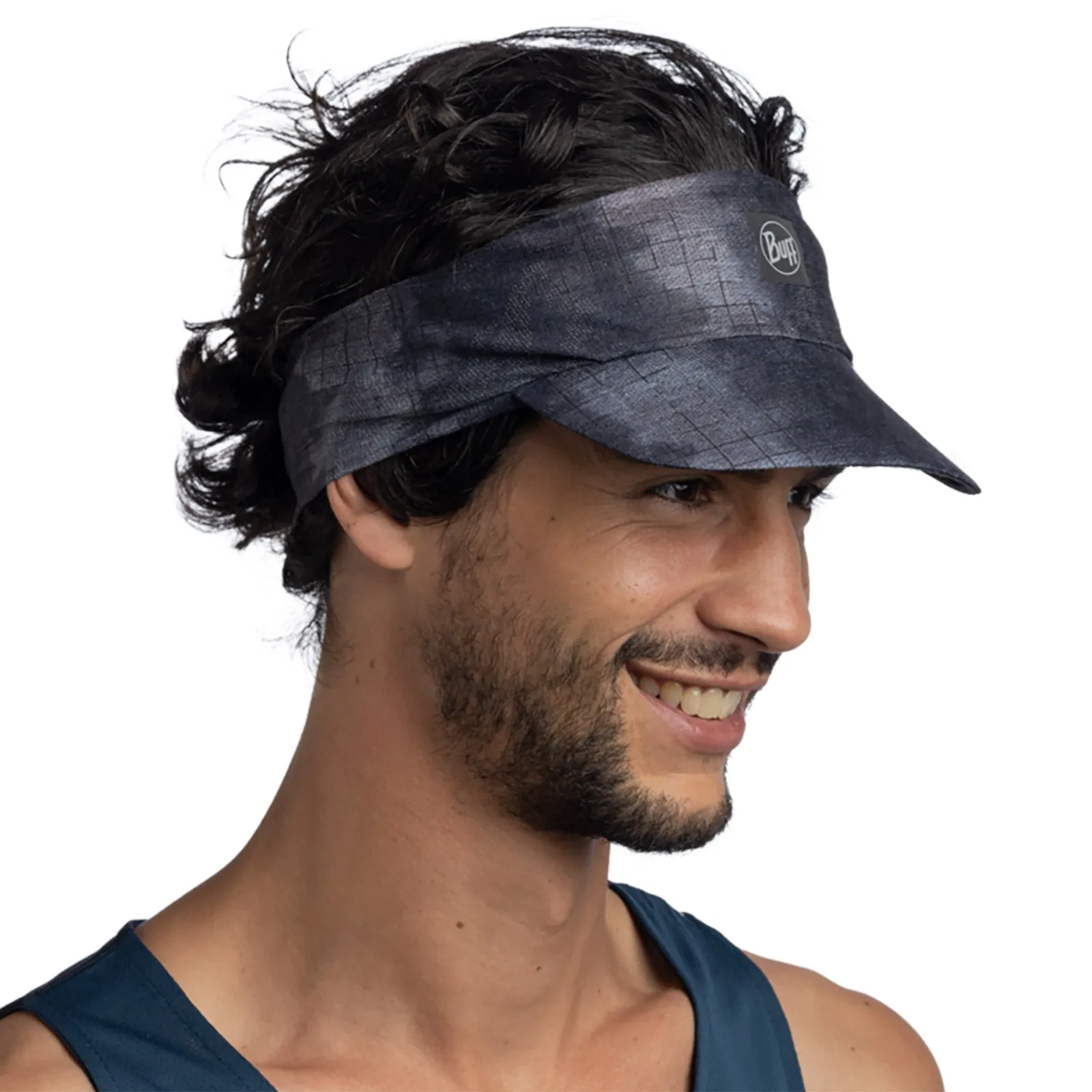 Buff Unisex Mens Womens Pack Speed Visor Packable Running Cap -  Graphite