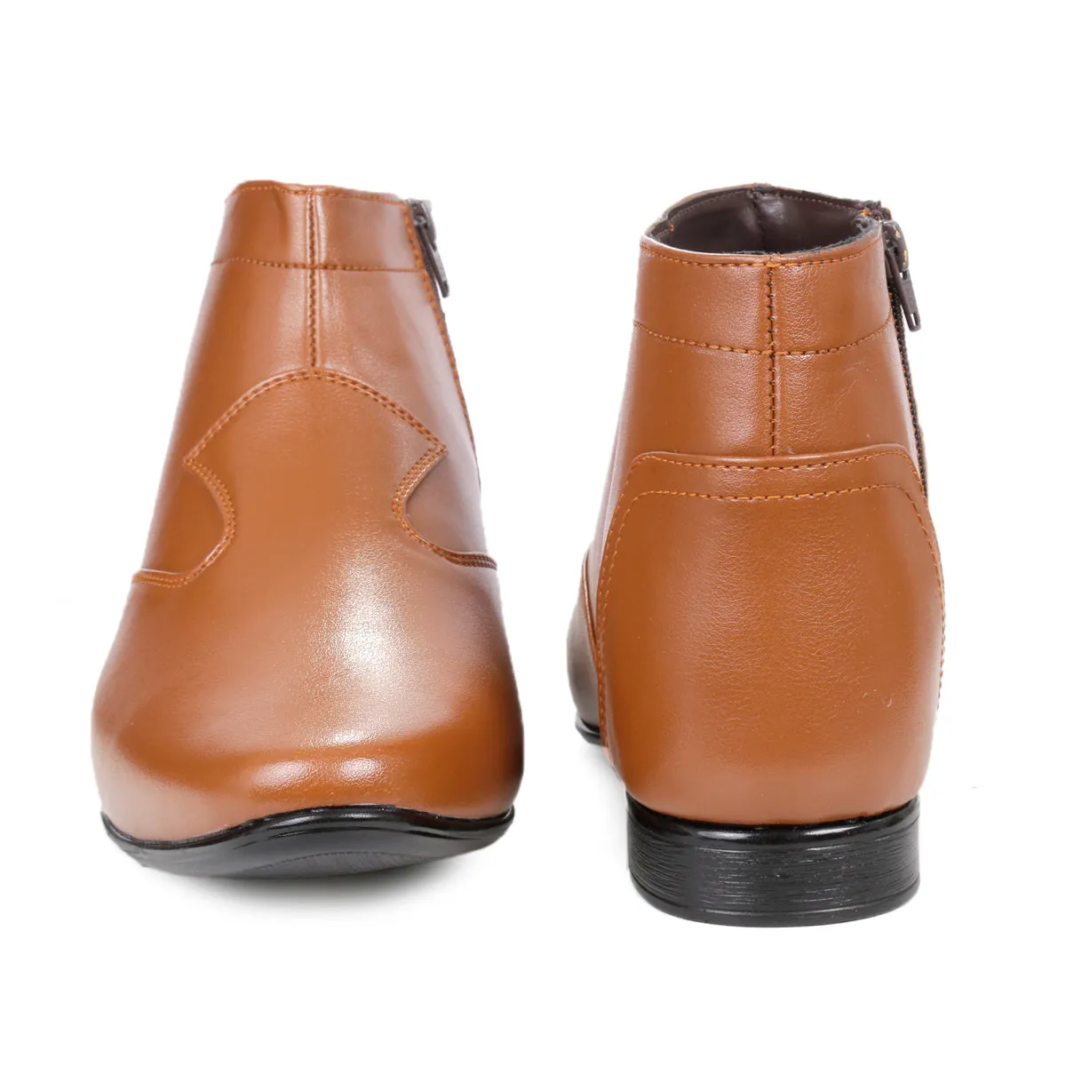 BXXY 3.5 Inch Hidden Height Increasing Elevator Boots for Men