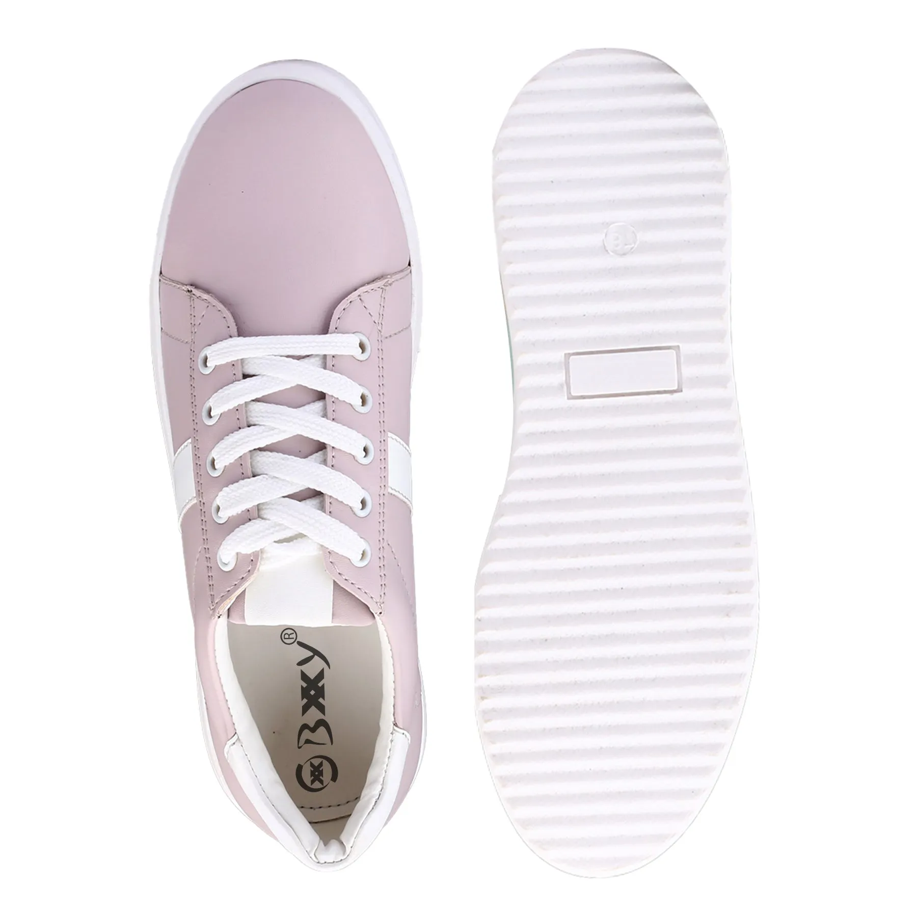 Bxxy Casual Sneaker Lace up Shoes For Women