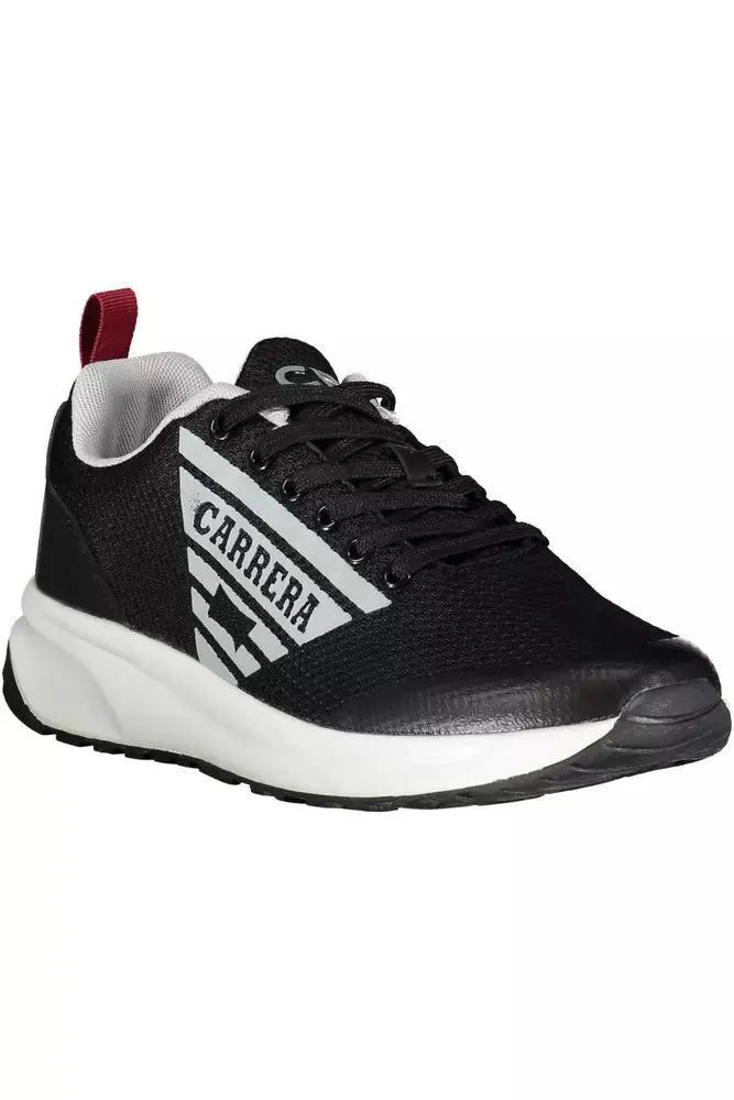 Carrera Sleek Black Sneakers with Contrasting Accents