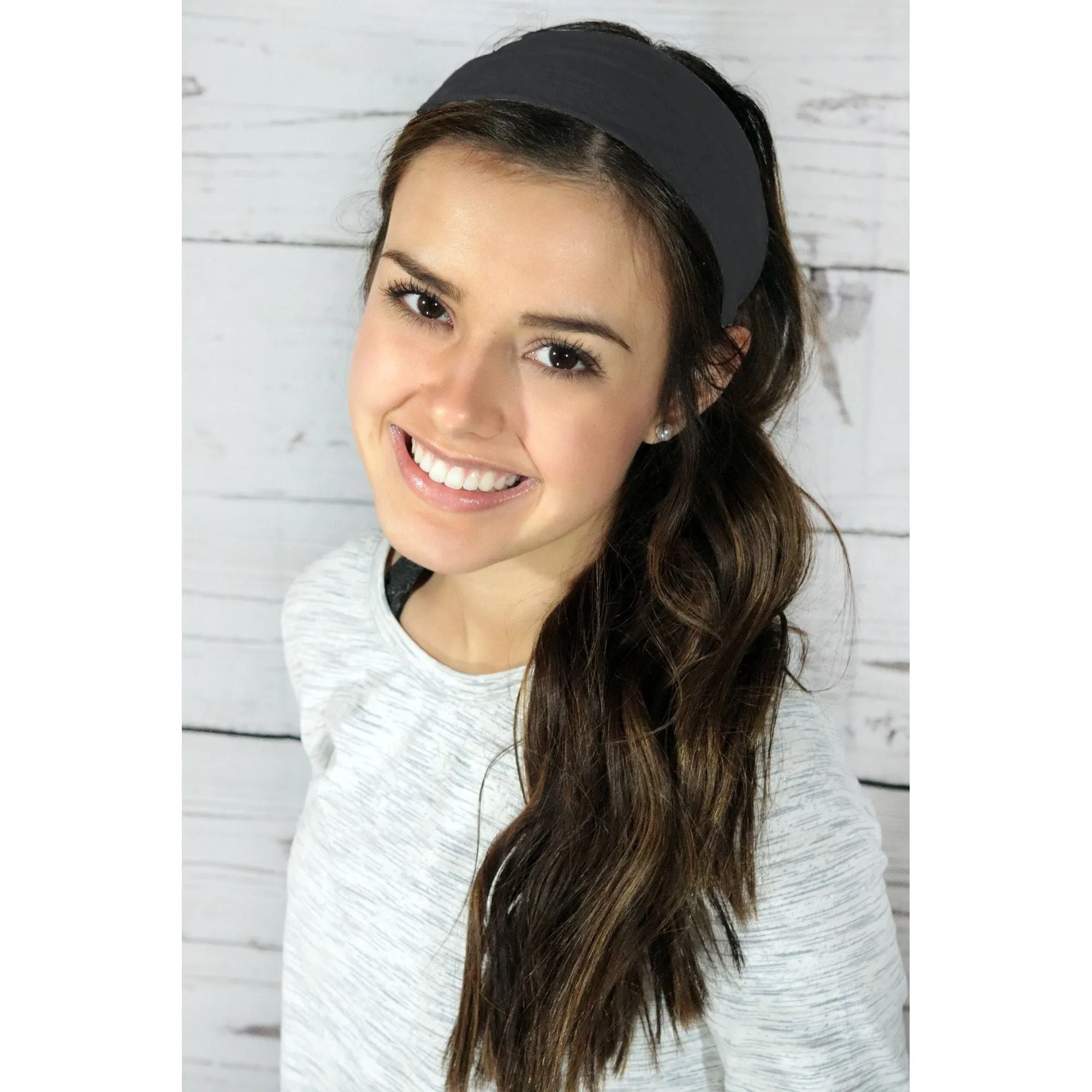 Charcoal Cotton Headband