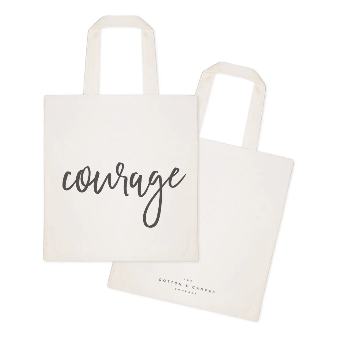 Courage Gym Cotton Canvas Tote Bag by The Cotton & Canvas Co.