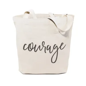 Courage Gym Cotton Canvas Tote Bag by The Cotton & Canvas Co.