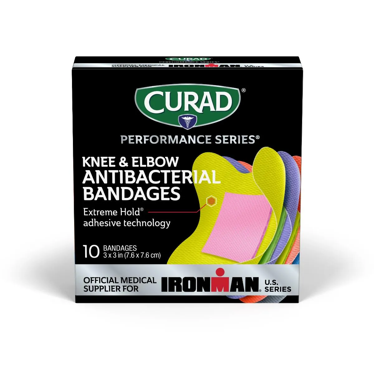 CURAD Performance Series IRONMAN Antibacterial Bandages