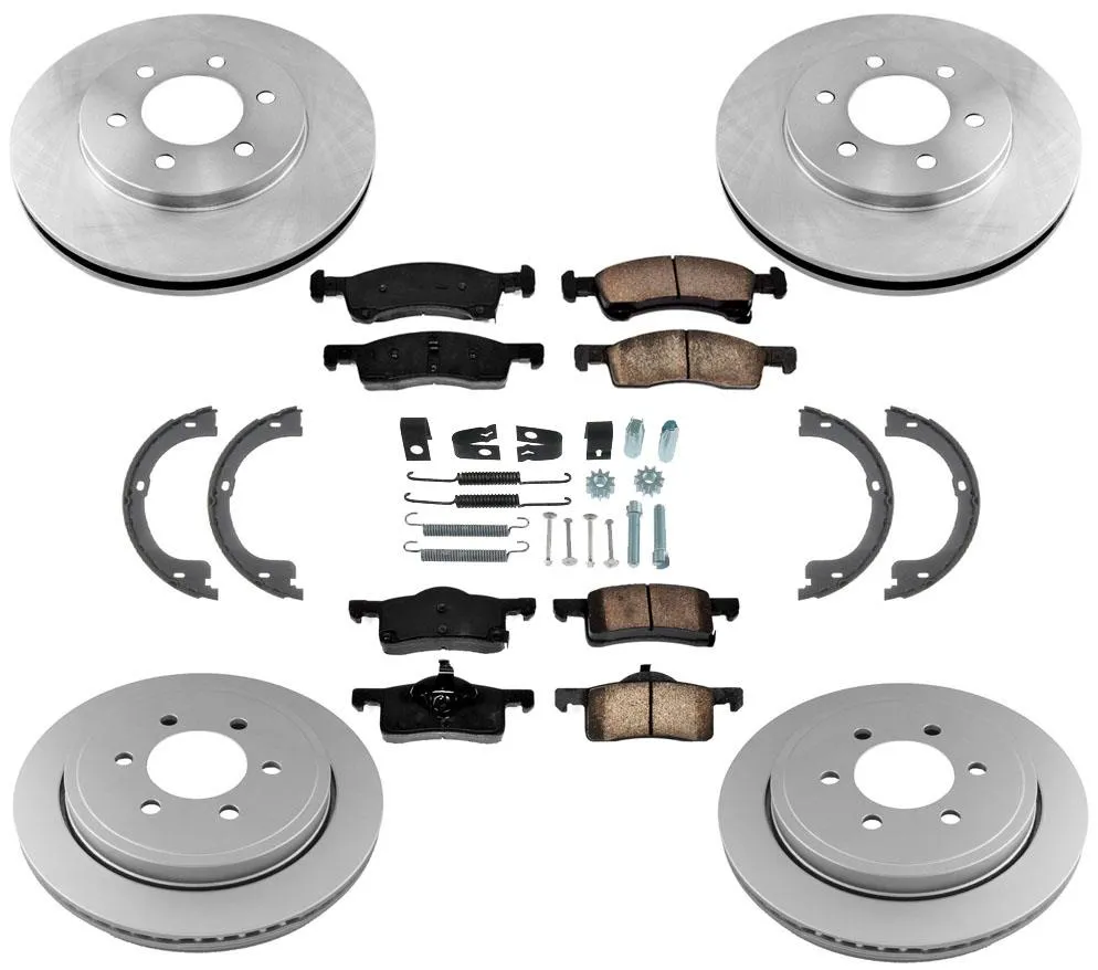 Disc Brake Rotors Ceramic Brake Pads & Parking Shoes for Ford Expedition 03-06