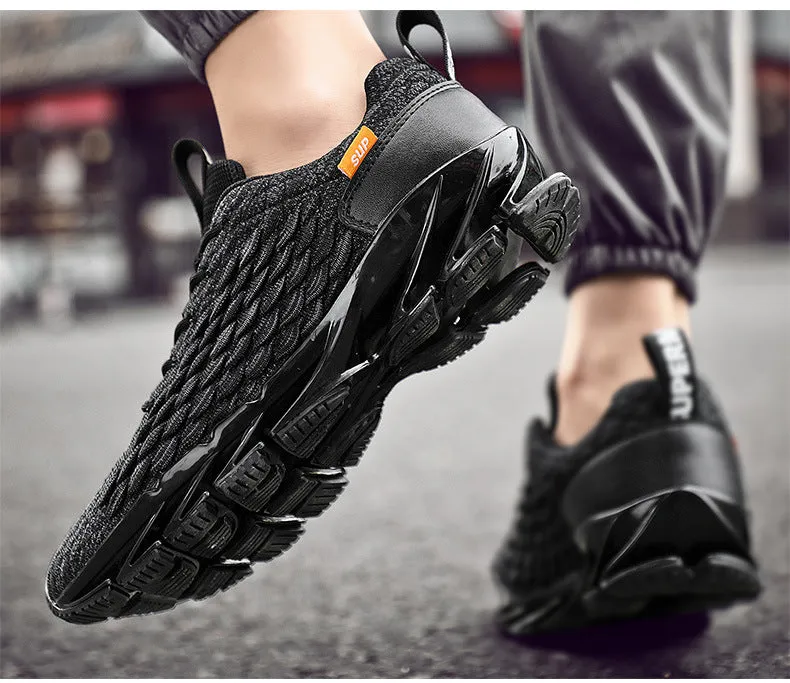 Dragon scale running shoes woven breathable - Men's Shoes