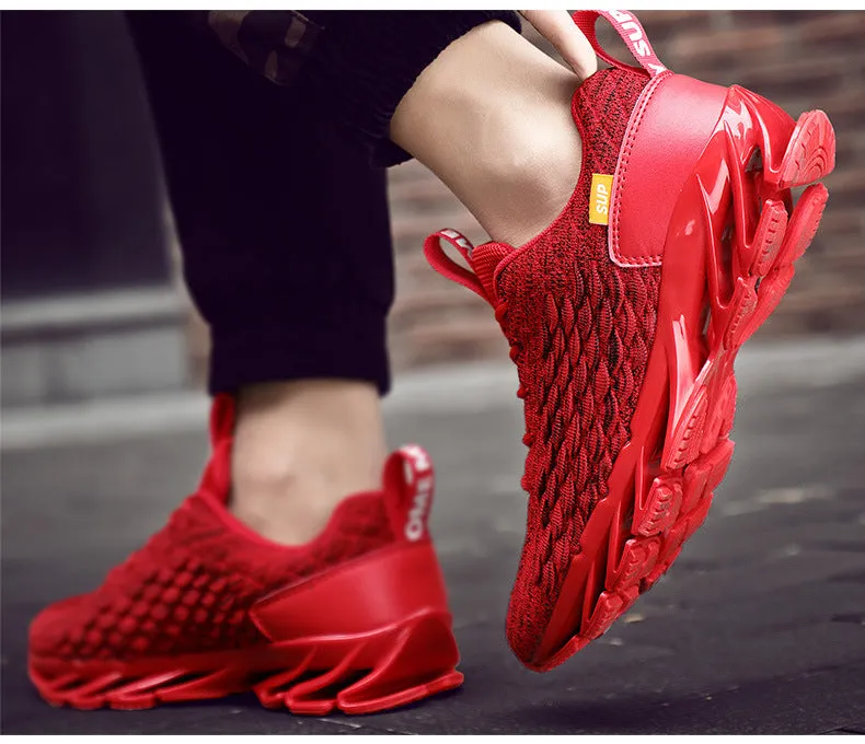 Dragon scale running shoes woven breathable - Men's Shoes