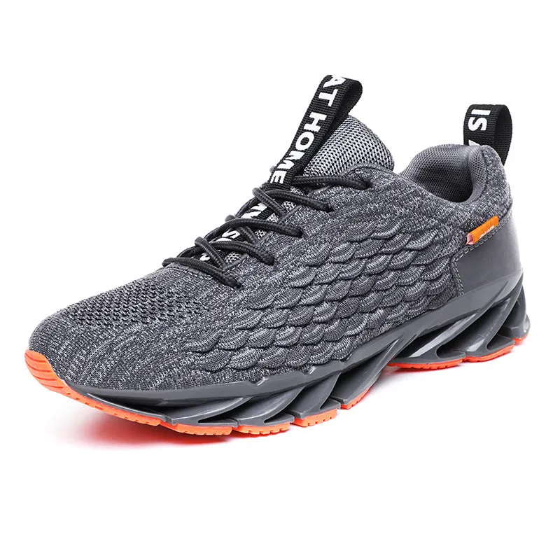 Dragon scale running shoes woven breathable - Men's Shoes