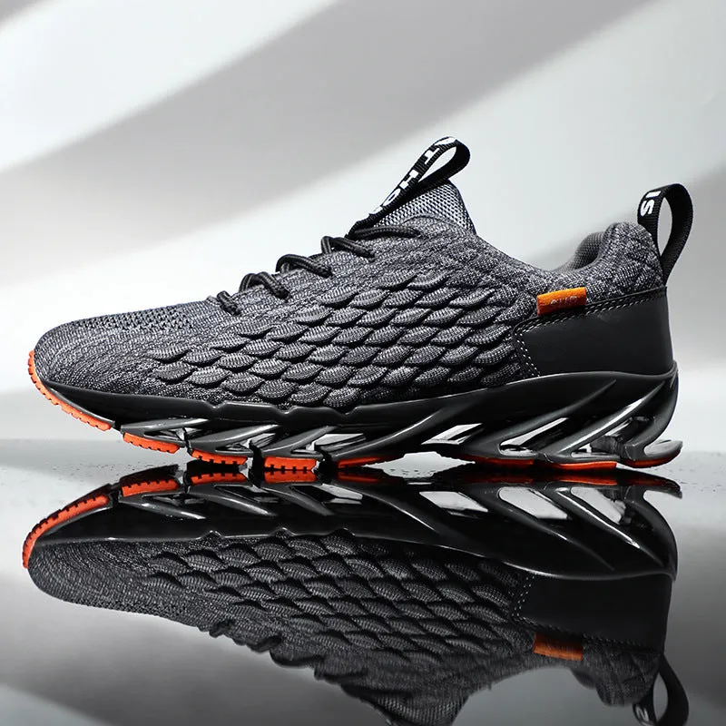 Dragon scale running shoes woven breathable - Men's Shoes