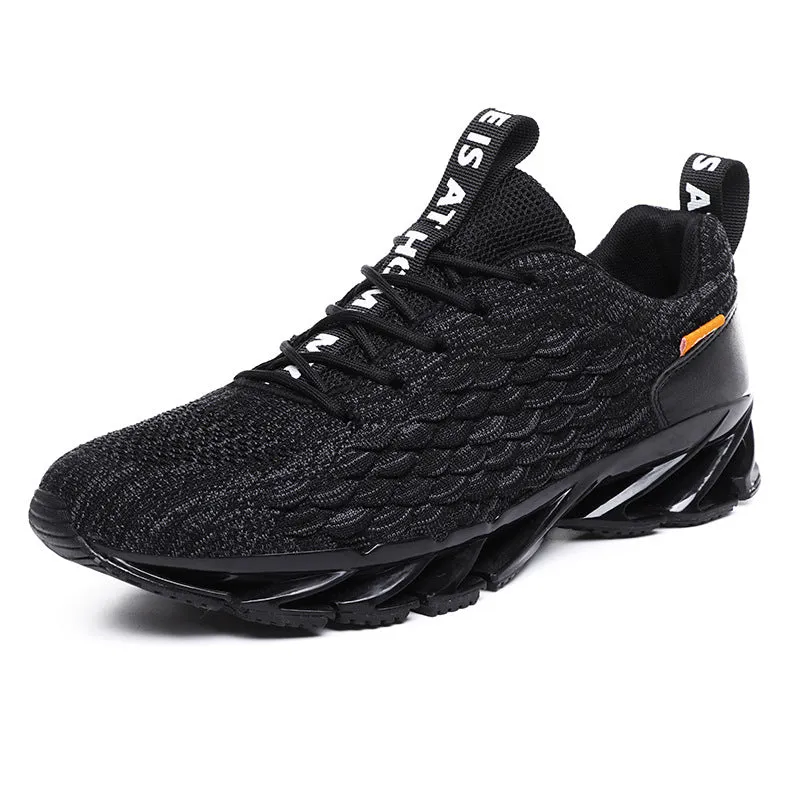 Dragon scale running shoes woven breathable - Men's Shoes