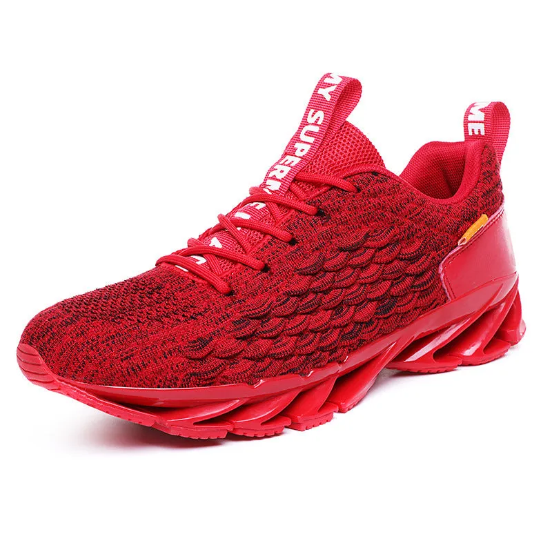 Dragon scale running shoes woven breathable - Men's Shoes