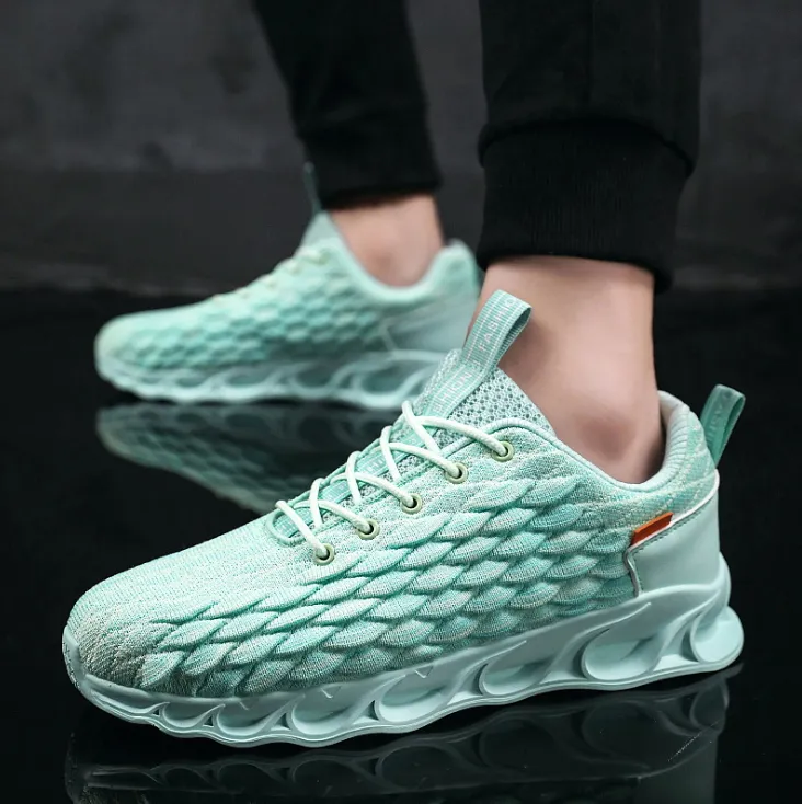 Dragon scale running shoes woven breathable - Men's Shoes