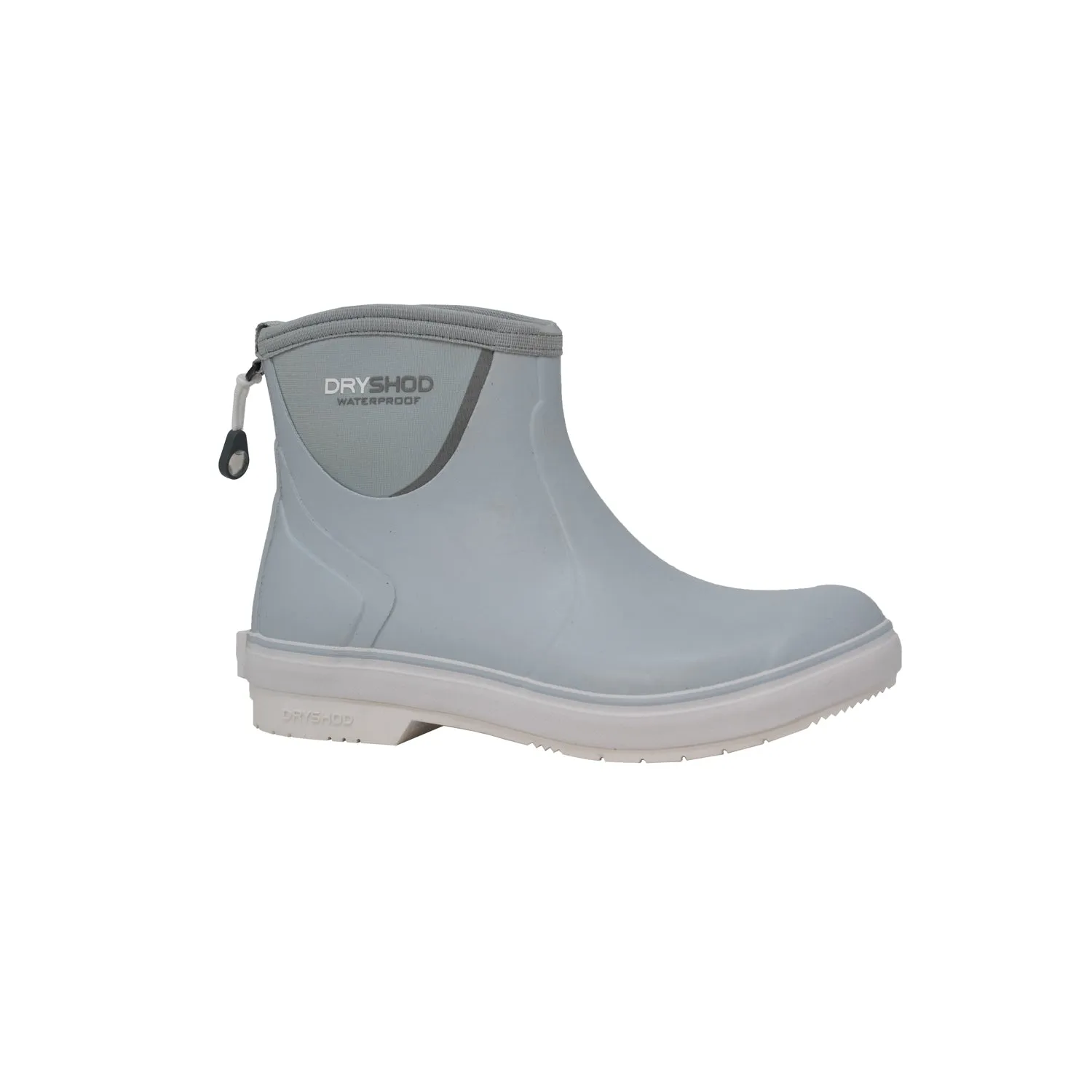 Dryshod Womens Slipknot Ankle-Hi Deck Grey Rubber Boat Boots