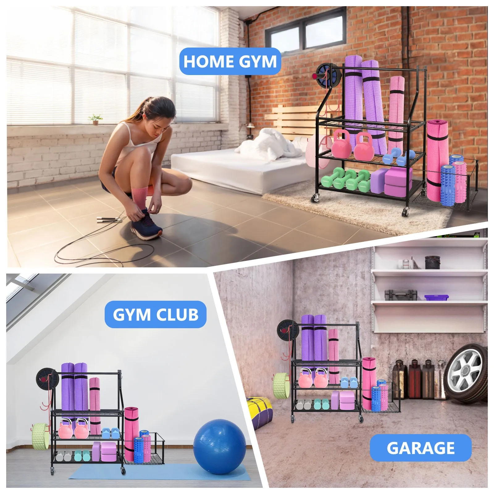 Dumbbell Rack, Sports Equipment Storage Organize