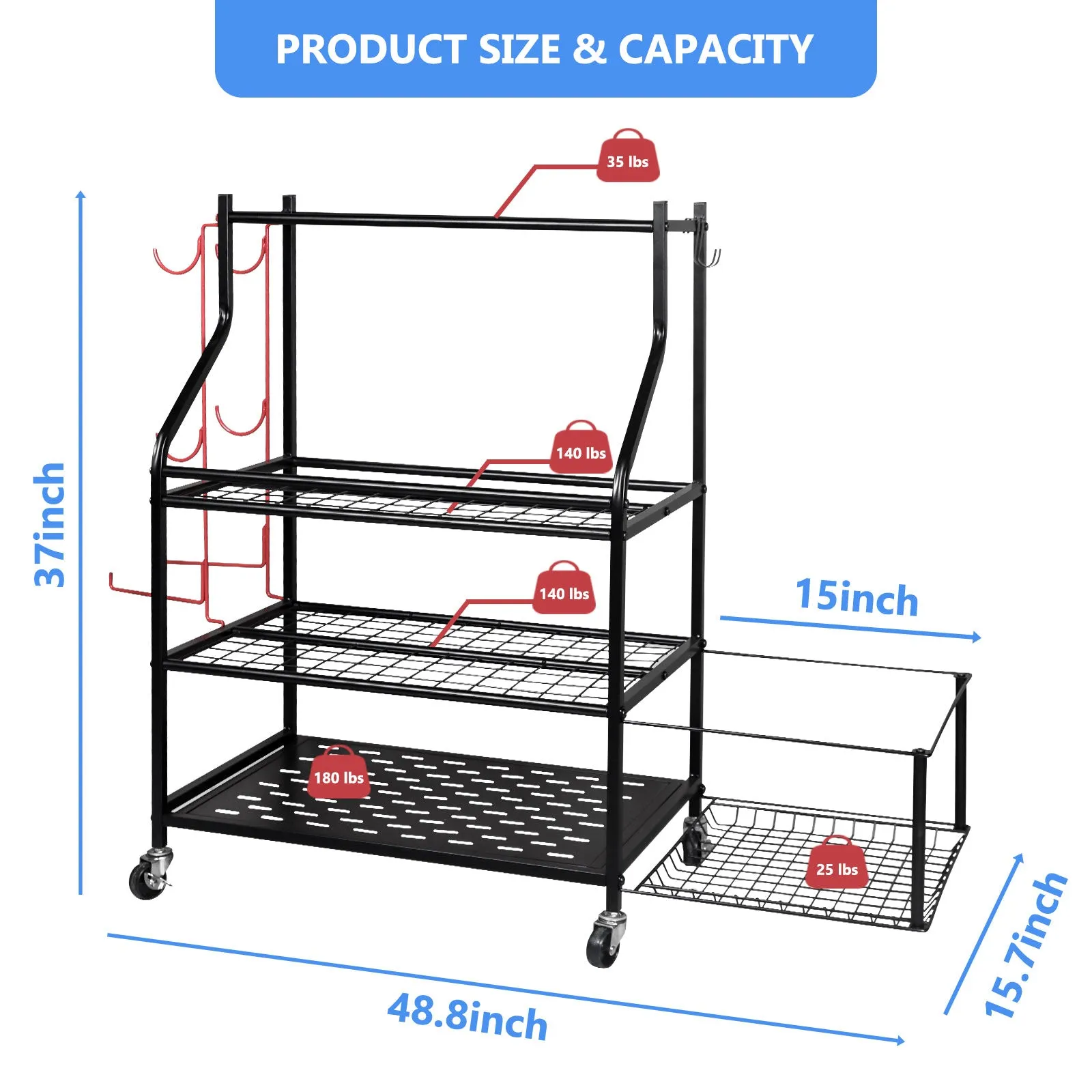 Dumbbell Rack, Sports Equipment Storage Organize