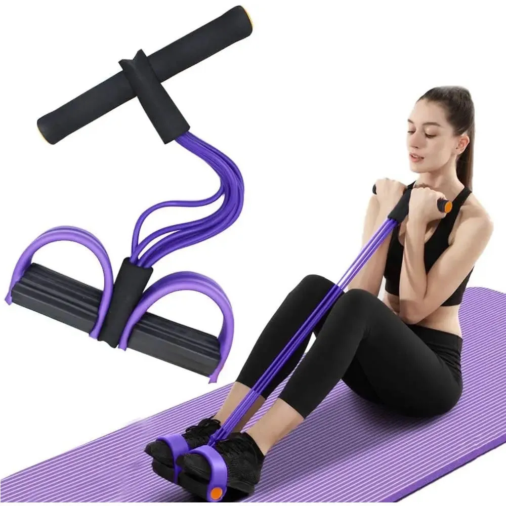 Elastic Exercise Sit Up Pull Rope Jt-002 Purple