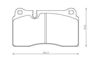 ENDLESS EIP184MX72 Front brake pads AUDI TT-RS(8J)/FERRARI 360/F430