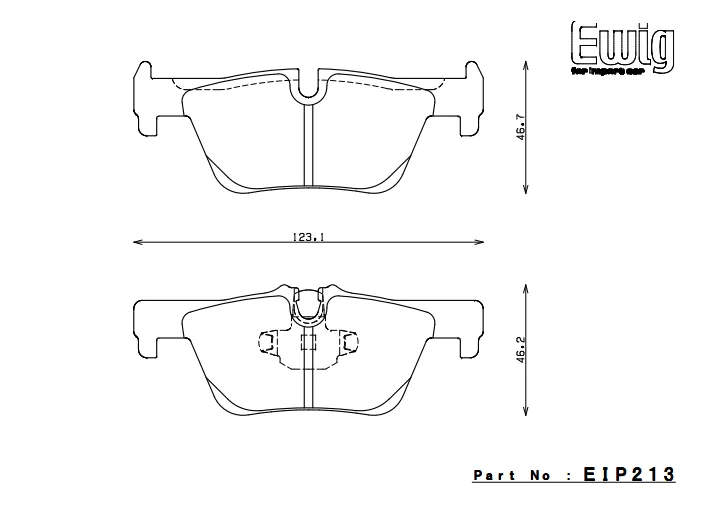 ENDLESS EIP213MX72 Rear brake pads BMW F30/F31